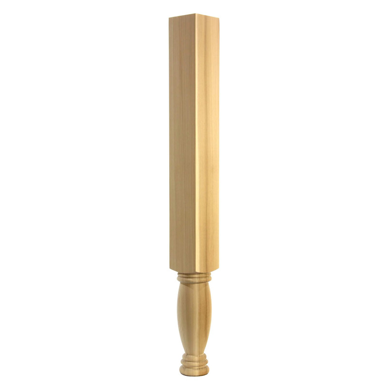 Turned Leg - Style 42 - 34.5"H - Species:Alder